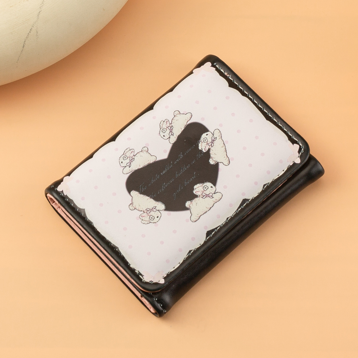 Nuevo bolso de tarjeta de lujo ligero de dibujos animados para estudiantes lindo corto antimagnetismo posición de tarjeta múltiple moda billetera triple