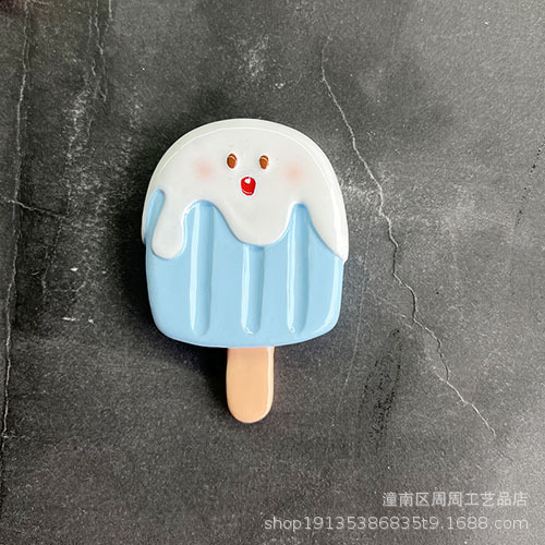 Popsicle tridimensional resina refrigerador pegatinas mensaje de casa Dibujos animados de verano fresco lindo sandía hierba ciruela