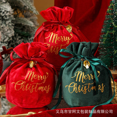 起爆クリスマスベルベットリンゴ袋プレゼント袋子供プレゼント手提げ袋平安夜平安果包装袋