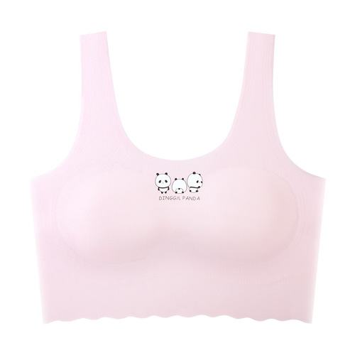 Girl's Ice Silk Seamless Bra for Middle School Girls, Bustier, Breast Development Vest, Big Kid Girl's Bra, Puberty 