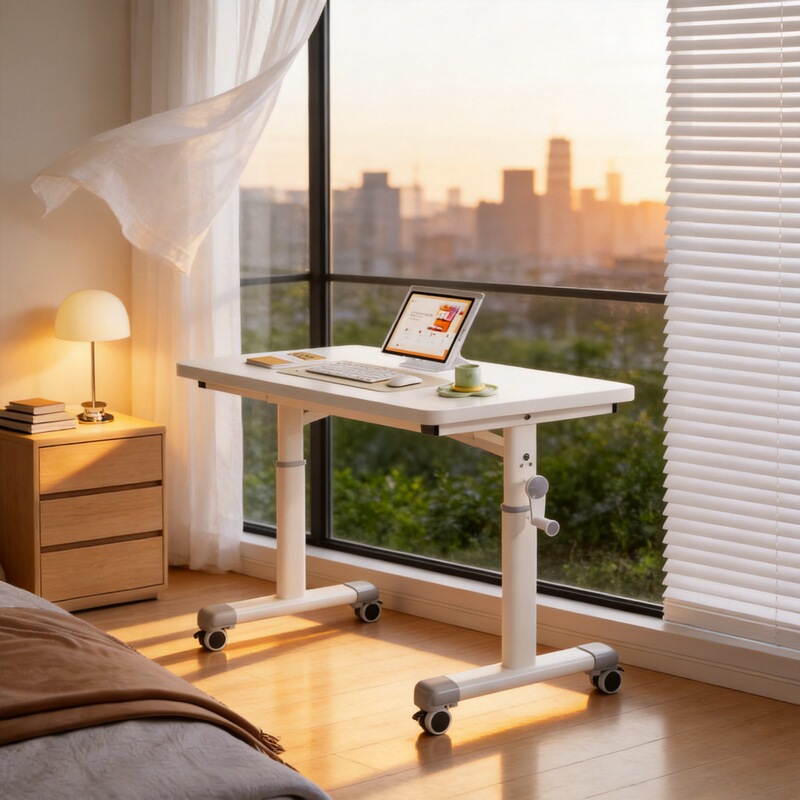 Adjustable Computer Desk, Lazy Desk, Bedroom Home Desk, Student Writing Desk, Simple Desk with Wheels, Bedside Table, Movable Adjustable Computer Desk, Lazy Desk, Bedroom Home Desk, Student Writing Desk, Simple Desk with Wheels, Bedside Table, Movable