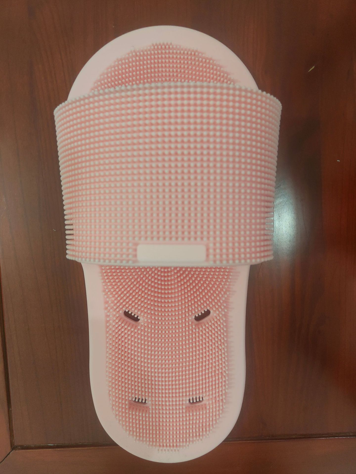 Lavado de pies artefacto pie perezoso frotando zapatillas pad cepillo pie placa exfoliante Baño de silicona pie frotando pad masajeador herramienta