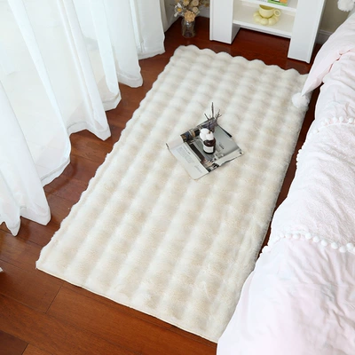 High-End Light Luxury, Car Carpet - beige-bubble-velvetencrypted-thickening-sponge-bottom-40120cm