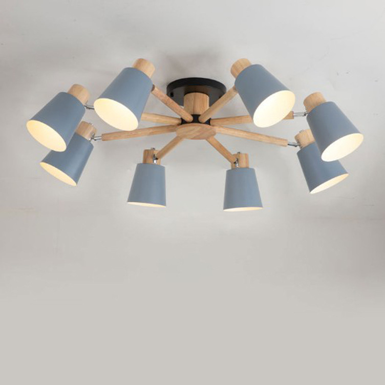 New Nordic macaron ceiling lamp creative living room ceiling lamp dining room lamp simple study bedroom ceiling lamp