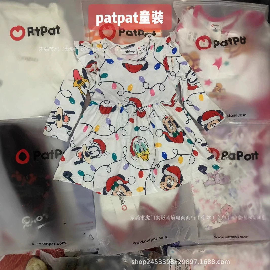 Patpat детский иностранный торговый бренд, смешанный стиль, модный милый трендовый костюм, прямые продажи оптом