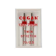ORGAN/風琴防跳雙針 家用縫紉機防跳線機針 針織彈性面料專用雙針