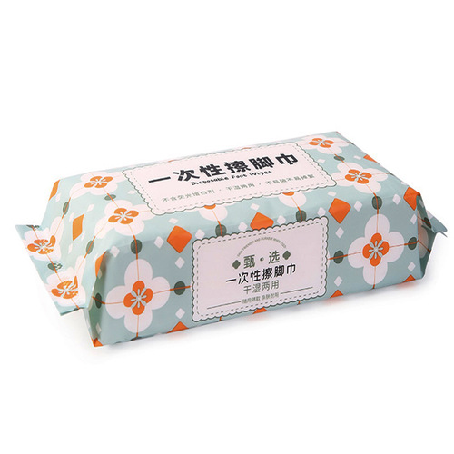 Wholesale household absorbent disposable removable foot wipes, special enlarged and thickened foot wipes for foot bath shops