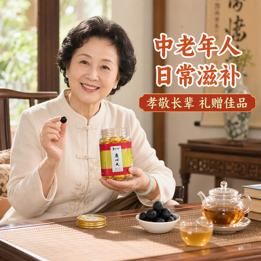 Deer Heart Pill Paste 250g Jar Nourishing Herbal Paste for Middle Aged and Elderly Daily Wellness quality and texture