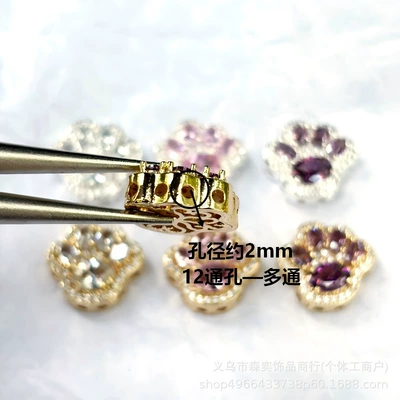 Zərgərlik ara hissələri – Copper inlaid with zirconium, cute three-dimensional
