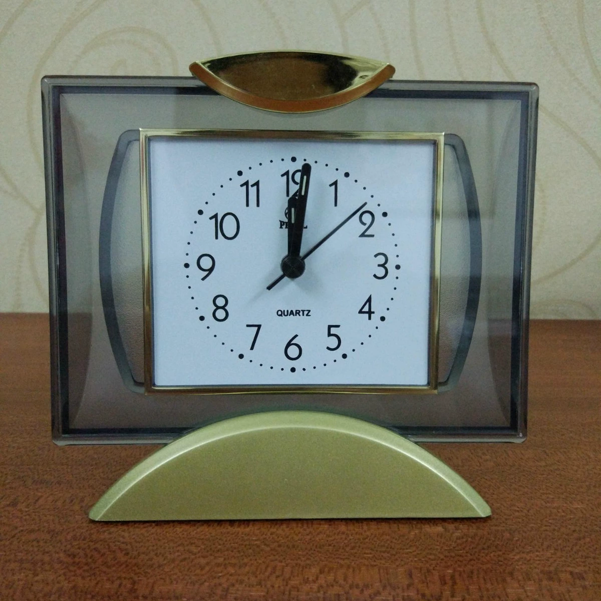 AX square/AW round crystal fine craft alarm clock AV scan second silent table clock