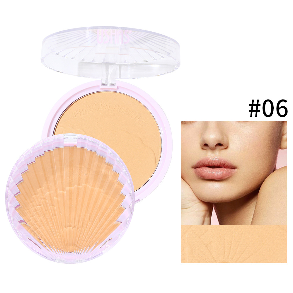 USHAS polvo spot transfronterizo de control de aceite, protector facial, polvo de cáscara fluorescente, UFC003A