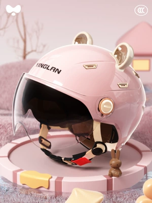 Seasons, Warm Motorcycle Safety Helmet — Motosiklet kaskı (dəbilqə) - 3c-double-mirror-powder-hd-short-lens-class-a-new-national-standard-one-size-fits-all