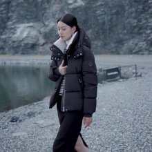 白鸭绒羽绒服女短款冬季新款韩版保暖宽松加厚面包服短女装短外套