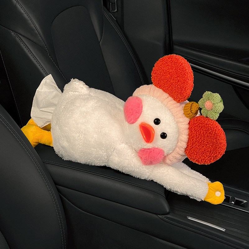 자동차 인테리어 액세서리 장식품 2024 인터넷 유명한 새로운 자동차 티슈 박스 종이 상자 매달려 자동차 인테리어 제품 WANG XIAOXIANG