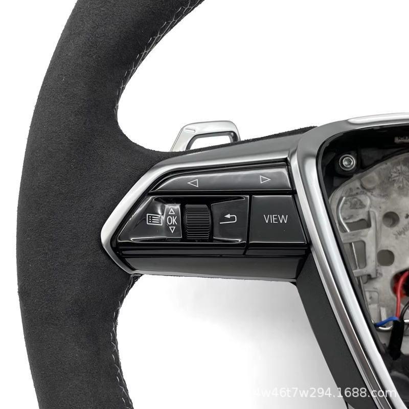 Original Factory Steering Wheel Made Entirely of Alcantara Material Suitable for Audi A4 S3 S5 8Y A6 C7 Rs7