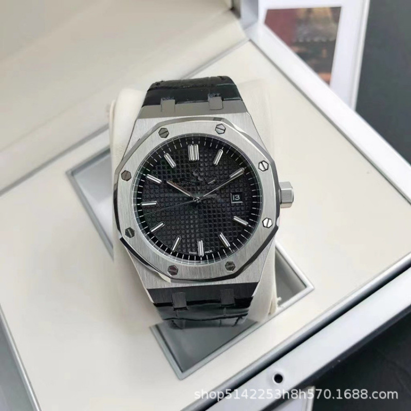 Aliexpress Aijia Pi Ap Royal Oak Fully Automatic Mechanical Watch Men's Steel Strap Octagonal Porthole Dial Men's Watch