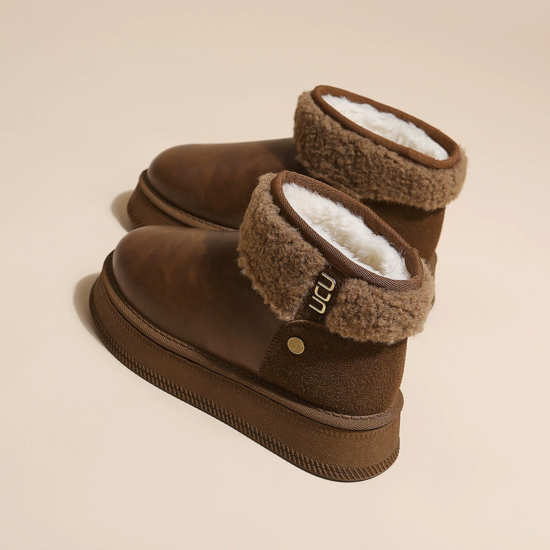 若纪 Warm winter boots, universal shoes for leisure
