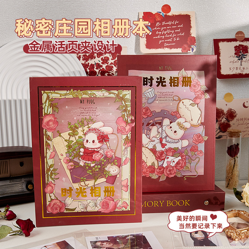 Álbum de fotos de rosas, álbum de tarjetas, álbum de tarjetas de 3 pulgadas, 4 pulgadas, álbum de tarjetas de colección