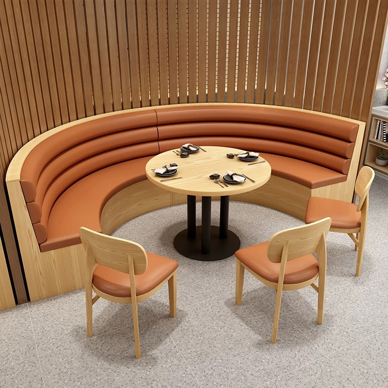 High-quality restaurant furniture: sofas, tables and chairs for hot pot restaurants, tea restaurants, noodle shops, burger and milk tea shops, booth sofas and tables and chairs
