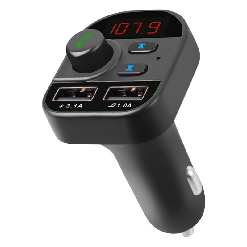 Reproductor de MP3 Bluetooth para coche 805E, con ranura para tarjeta, Bluetooth manos libres, transmisor FM, 12V/24V, MP3 para coche