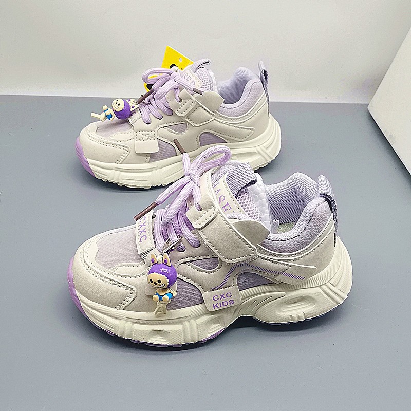 Pato de cuero de la infancia 28 - 32 talla zapatos deportivos bebés zapatos de moda grandes zapatos de padres zapatos casuales de niñas