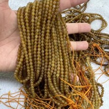 厂家批发 天然新疆和田玉糖料4mm佛珠 diy圆珠小米珠串珠配链长链