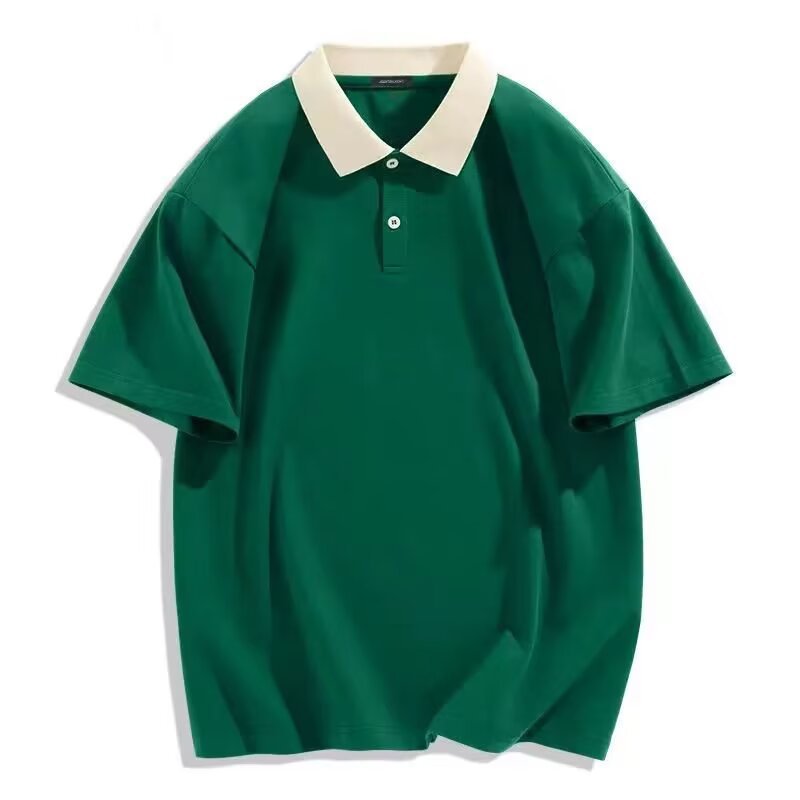 Camisa menos ropa Polo camisa niños y niñas verano camisa de manga corta cuello color a juego color sólido simple más tamaño solapa suelta superior