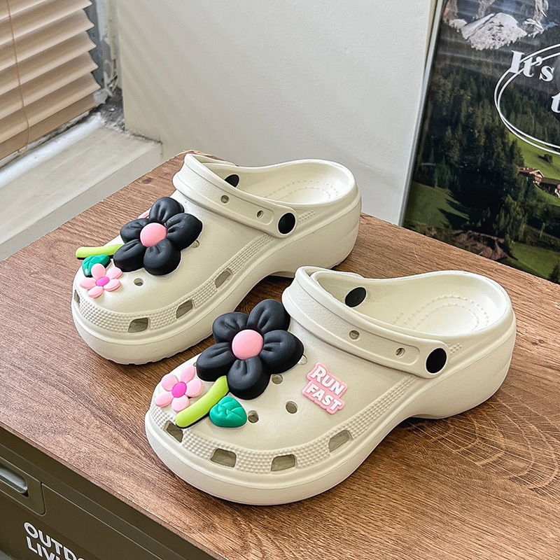 Moda de moda de primavera y verano para mujer, casual diario, cabeza redonda, zapatos con agujeros clásicos, zapatos con agujeros de mujer Baotou transpirables