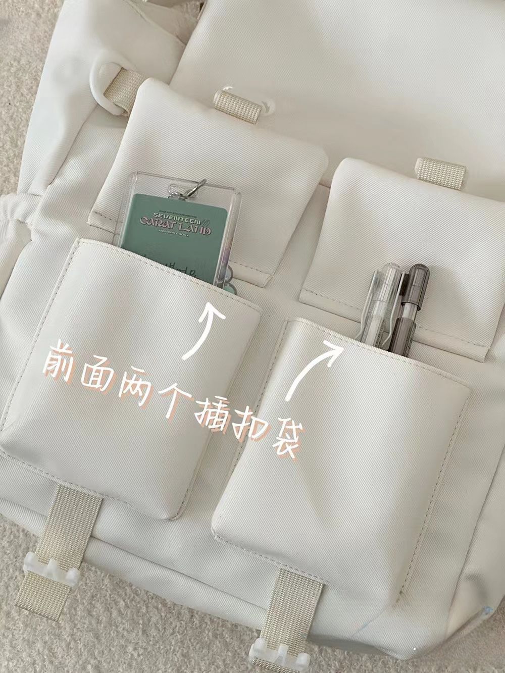 Japanese-style simple and versatile single-shoulder bag, soft girl handbag, student large-capacity tote bag for class commuting, girls Application Scenario