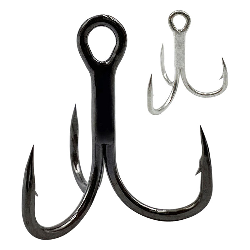 3X Road subblood gancho triple gancho de acero de alto carbono fortalecer gancho tres gancho de anclaje con Barb gancho de cebo falso a granel al por mayor
