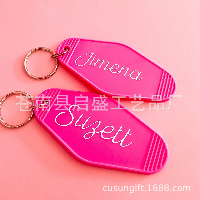 Luggage Tag plastic luggage tag tag hotel supplies keychain tag tag custom Logo