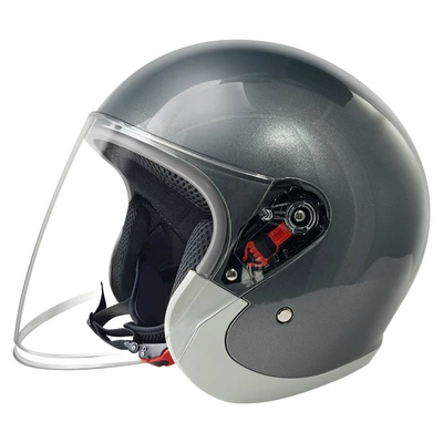 car men's helmet winter warm: Motosiklet kaskı (dəbilqə) - l008-starry-sky-gray-naked-helmet