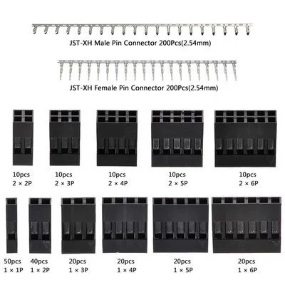 620PCS 310PCS 2.54mm DuPont разъем головы штекера корпус с концевым подсоединением