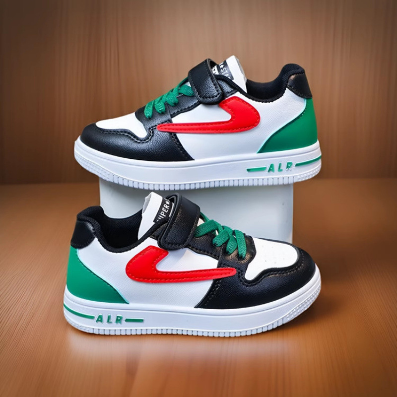 Zapatos de deporte para niños primavera y otoño nuevo estilo para niños, niños grandes, niñas, escotes bajos, niños ligeros, zapatos impermeables para estudiantes de escuela primaria