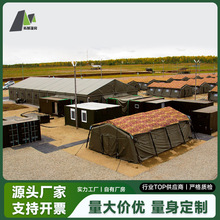 野外作战训练军用篷房 部队临时仓储帐篷 迷彩涂层防晒交期稳定