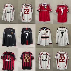 レトロなサッカー服の人気タイプのAC/22番カード80番のロマン聯紅魔ベッカム源メーカー
