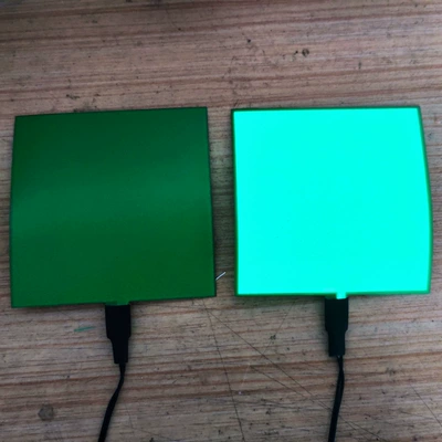 Led Cold Light Sheet Cold – Cold light sheet - 10cm10cm-green-comes-with-battery-box-bring-your-own-battery