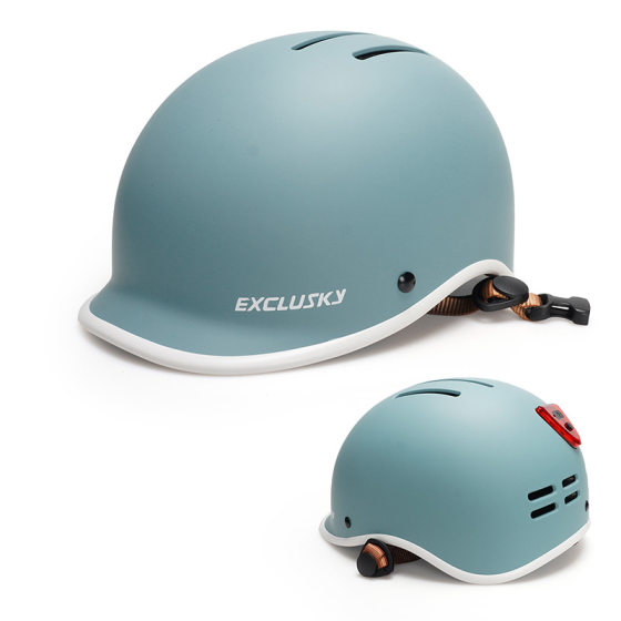 Cross-border in stock cycling helmet USB rechargeable taillight adjustable commuter adult bicycle helmet