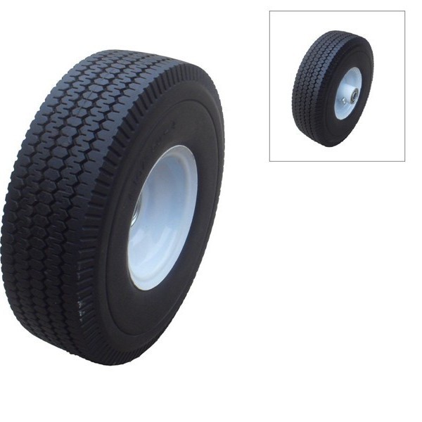 厂家优惠销售聚氨酯PU发泡轮 3.50-4小花/曲折纹,搬运车手推车轮