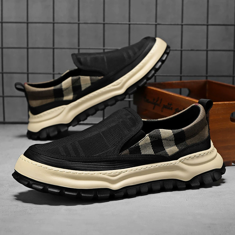 Мужские летние кеды 2025, повседневная обувь, в стиле Douyin, лоферы-слипоны, оптом