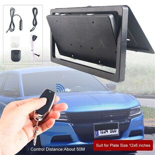 American Canadian American standard single brand flip electric car license plate frame American standard license plate frame modified license plate holder