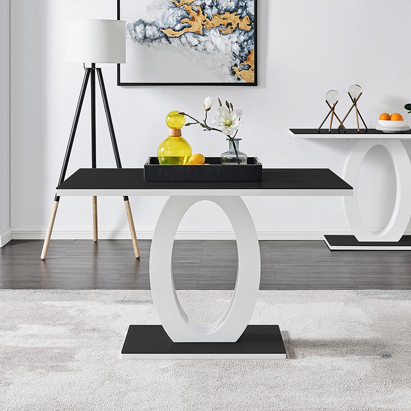 Mesa de comedor de vidrio temperado amazon mesa de comedor de lujo ligero mesa de alta sensación mesa de comedor moderna simple silla