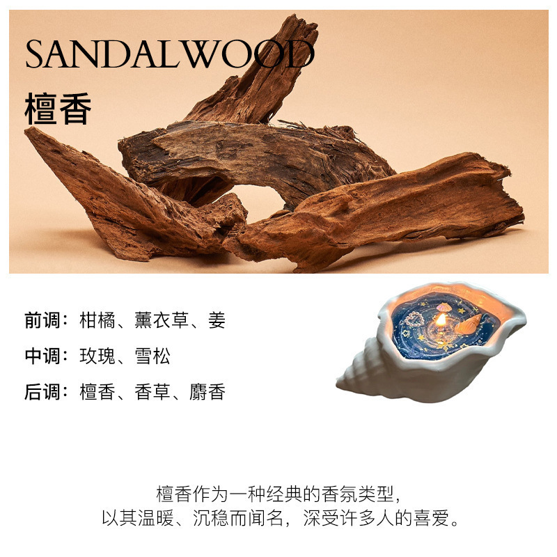 海螺香薰蜡烛手工礼物香氛小众高级感创意香薰摆件氛围感生日礼物|undefined