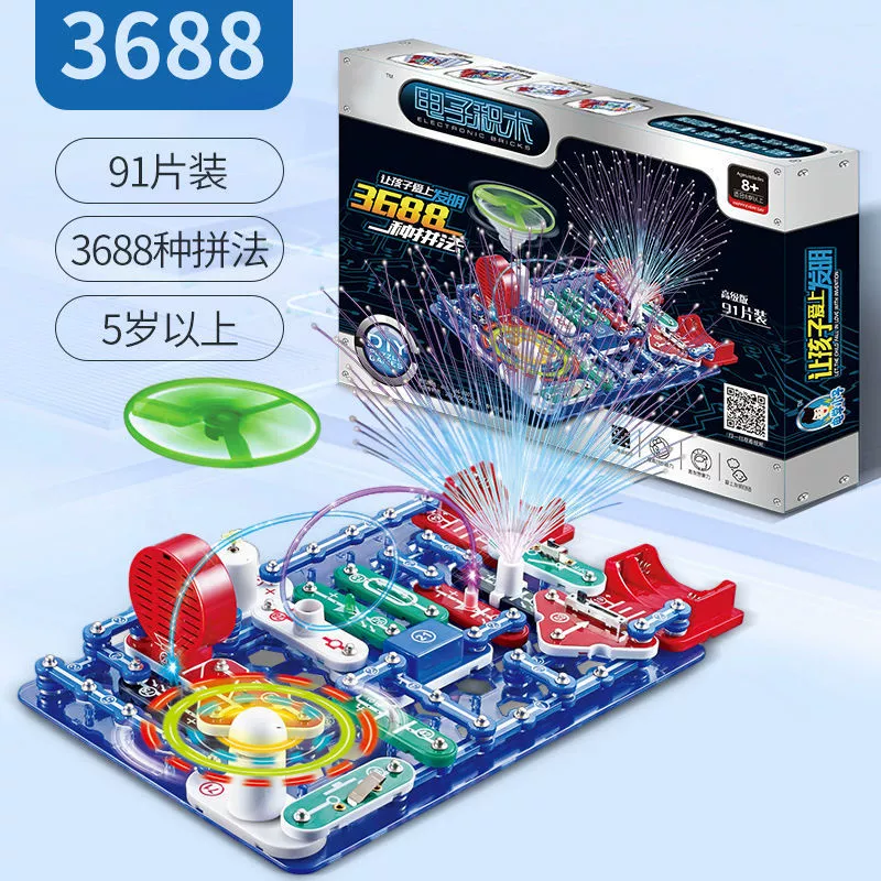 Электронный конструктор Variable electronic constructor, игрушка для экспериментов, схема, физика, тренинг, наука, оптом
