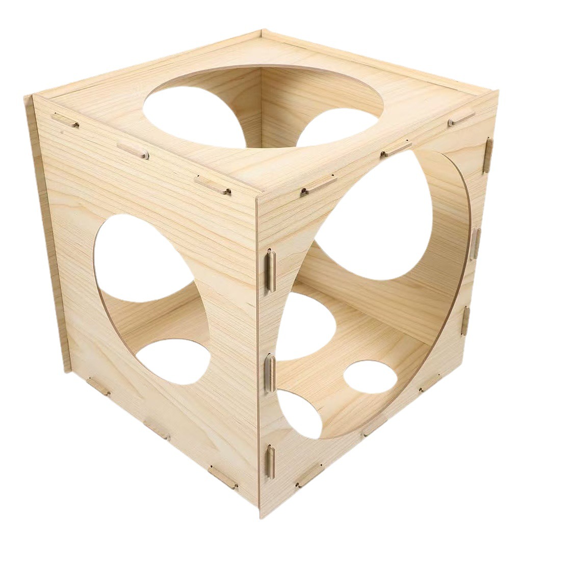 Caja de medición de bolas desmontable de madera Dispositivo de medición de bolas de madera Fiesta de fiesta Globo de medición Decoración de globos Accesorios de caja de madera