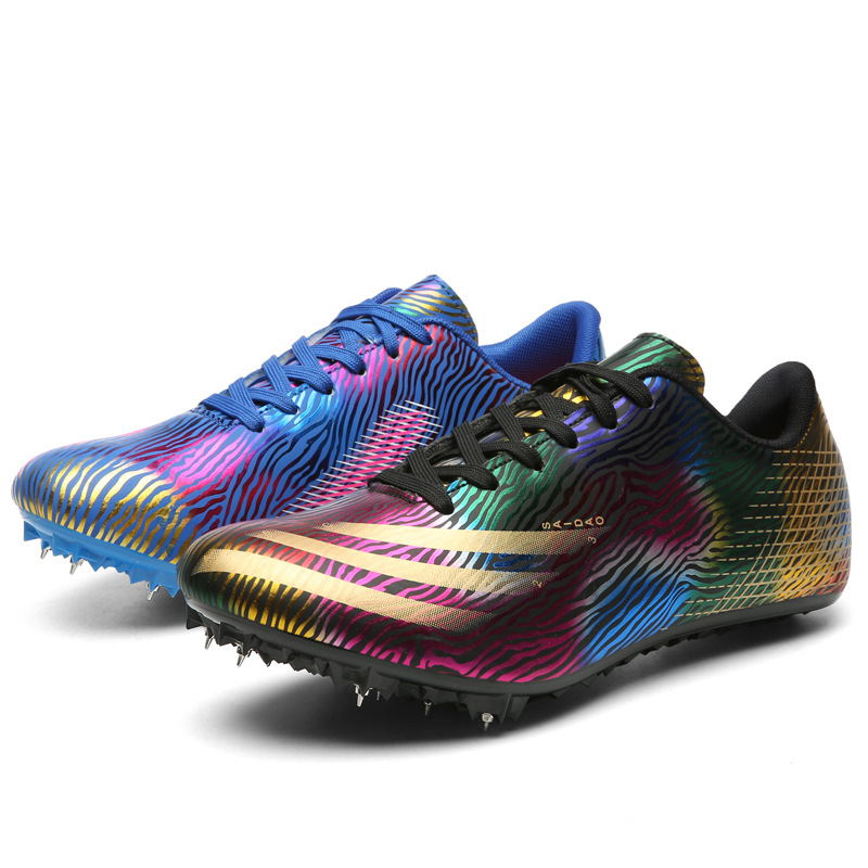 23 nuevos zapatos de pista zapatos de entrenamiento de uñas impermeables zapatos cortos para correr estudiantes hombres y mujeres zapatos de pista resistentes al desgaste entrenamiento zapatos de examen de ingreso a la escuela secundaria