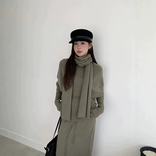 爱与南希十三行2026秋韩半高领纯羊毛坑条针织修身显瘦毛衣05059