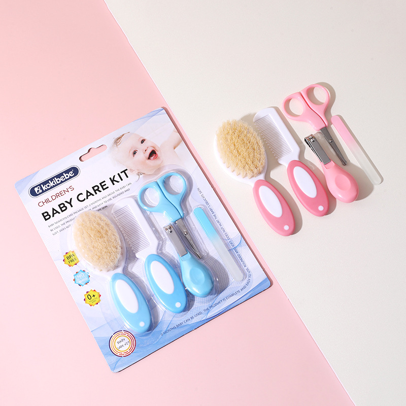 Cortaúñas para bebés Cortaúñas para bebés Cuidado del bebé Juego de cinco combinaciones de dos colores Juego de cortaúñas de cepillo de peine