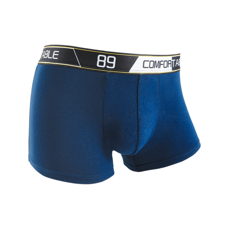 Caja de regalo de 4 piezas ropa interior para hombres pantalones cortos de boxeador para hombres cómodos transpirables personalidad de moda cintura media pantalones cortos de boxeador juvenil