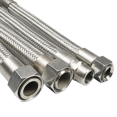 钢丝软管工业304不锈钢波纹管4分6分1寸金属蒸汽管高温管油管高压|ms